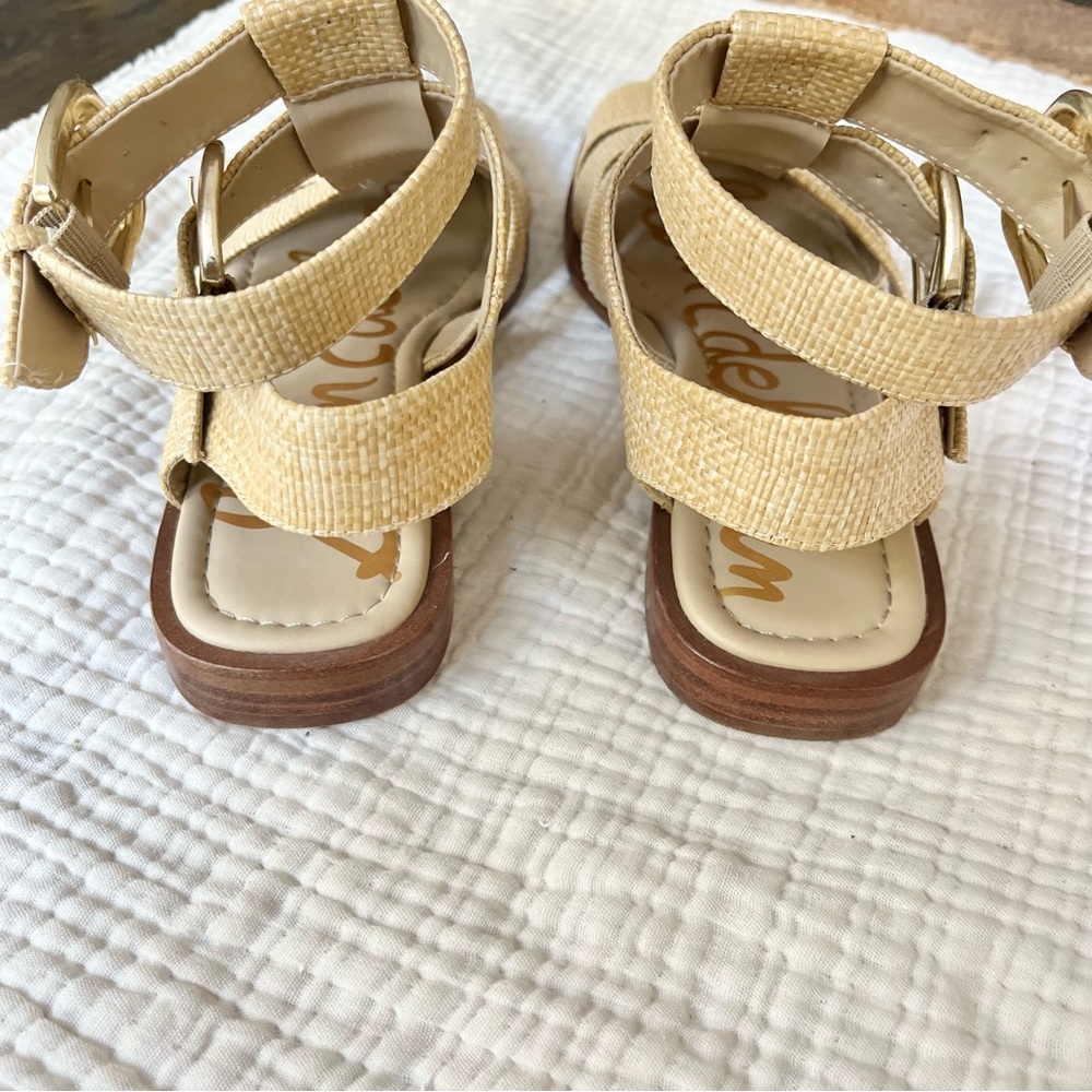 Sam Edelman Tan Raffia Gladiator Sandals - Picture 4 of 11